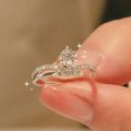 2023 1 Pair Adjustable Copper Plated Platinum Couple Ring Men Women Overlap Opening Wedding Finger Jewelry FreeShipping.