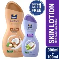 Parachute SkinPure Skin Lotion Deep Moisture 300ml (100ml Natural Moisture Lotion Free). 