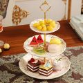 4 Set of 3 Tier Cake Plate Stand Handle Hardware, 2 Styles , Gold. 
