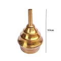Indian Brass Kerosene Oil Lamp-Golden 9 cm Handmade. 