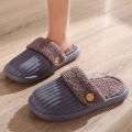Men Winter Slippers Women Simple Fur Shoes For House Fluffy Slides Couples Keep Warm Plush Slipper Bedroom Cotton Shoe Plus Size. 