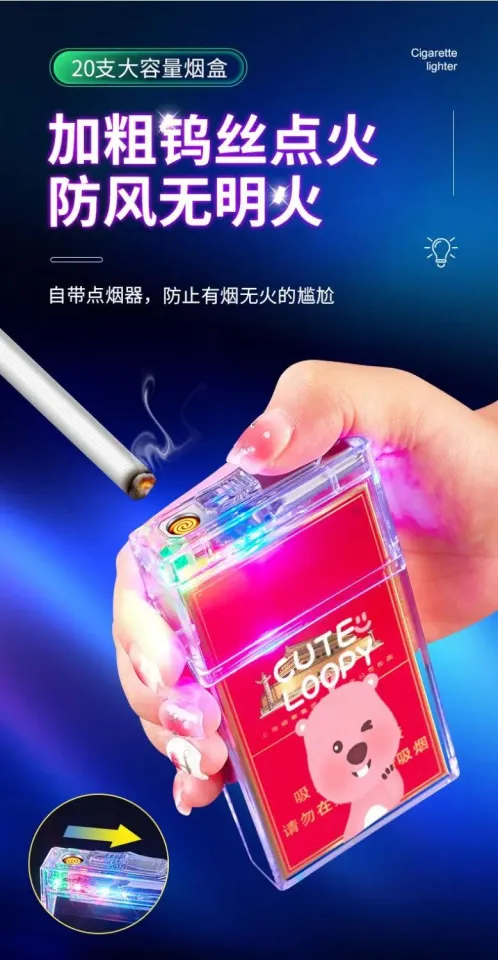 hello kitty cigarette box Cute and Lighter Accessories Cigarrera Metalica Portati Hello Kitty