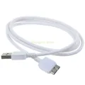 White USB 3.0 Charger Data SYNC Cable Cord Lead for WD My Pass-port WDBBEP0010BBK. 