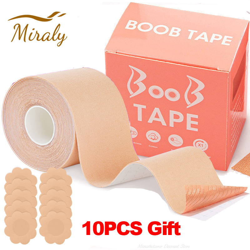 【Be worth】 1 Set Tape Adhesive Bra Women Push Up Tape Set Adhesive Bra Bra Invisible Pads Body