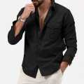 Men's Stylish Double Pocket Full Sleeve Shirt.