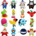 Kawaii Elephant Mario Luigi Toad Yoshi Ninji Plush Toys Cute Snail Chain Chomp Poplin Rolla Koopa Stuffed Animals Peluche Dolls. 