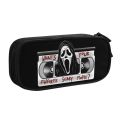 What's Your Favorite Scary Movie Pencil Case Boy Girl Large Capacity Halloween Scream Ghost Pencil Box Students Stationery. 