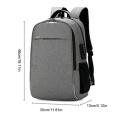 Travel Laptop Backpack, Professional Business Backpack Bag, Slim Lightweight Laptop Bag, Water Resistant School Rucksack for Women Men, Fits 18 Inch Laptop and Notebook-Grey.
