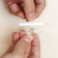 Transparent Crystal Drawer Handle Diamond Shape Self-Adhesive Hook Alpha Bridge. 