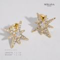 Mikana Make a Utamaro 14k Gold Plated Stud Earrings Accessories Jewelry For Women earings earri. 