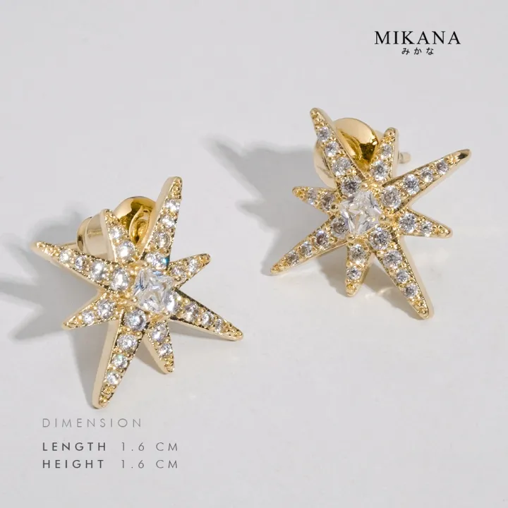 Mikana%20Make%20a%20Utamaro%2014k%20Gold%20Plated%20Stud%20Earrings%20Accessories%20Jewelry%20For%20Women%20earings%20earri%20-%20Image%204