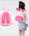 10x11 Inches Toddler Plush Pink Rabbit Backpack Cute Baby Backpacks for Boy Girl Mini Backpack Preschool Baby Schoolbag. 