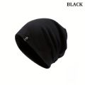 Men's Beanie Hat, Male Thin Cotton Cap Turban Winter Solid Color Pullover Cap , Ideal Choice For Gifts. 