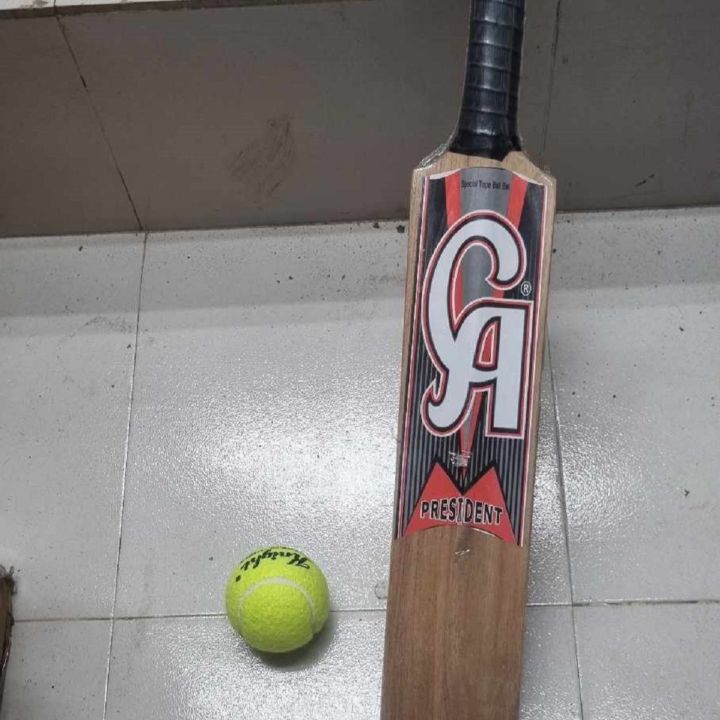 Cricket Bat 24-Inch With Tennis Ball Free For Children - Perfect Starter Set For Young Cricket Enthusiasts