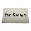 Custom 304 Stainless Steel Metal Business Card Personalized Nameplate Identification Plate Mailbox Logo Badge ID Address Plate.