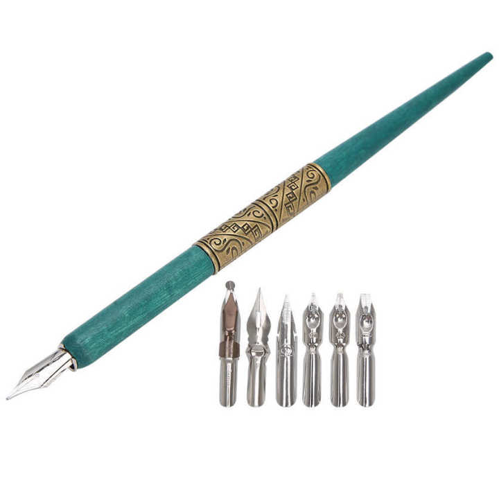 Dip%20Pen%20Innovative%20Beautiful%20with%206Pcs%20Nibs%20for%20English%20Calligraphy%20Practicing%20Gift%20Giving%20-%20Image%203