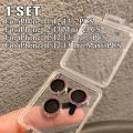 Sparkling Diamond Lens Protector For iPhone 11 12 13 Pro Max Mini Premium HD Metal Ring Aluminum Lens Screen Protect. 