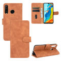 lthmy for Huawei P30 Lite Case Solid Color Leather Flip Cover Wallet Card Slots Casing Anti Falling Protect Cellphone Shell with Holder. 