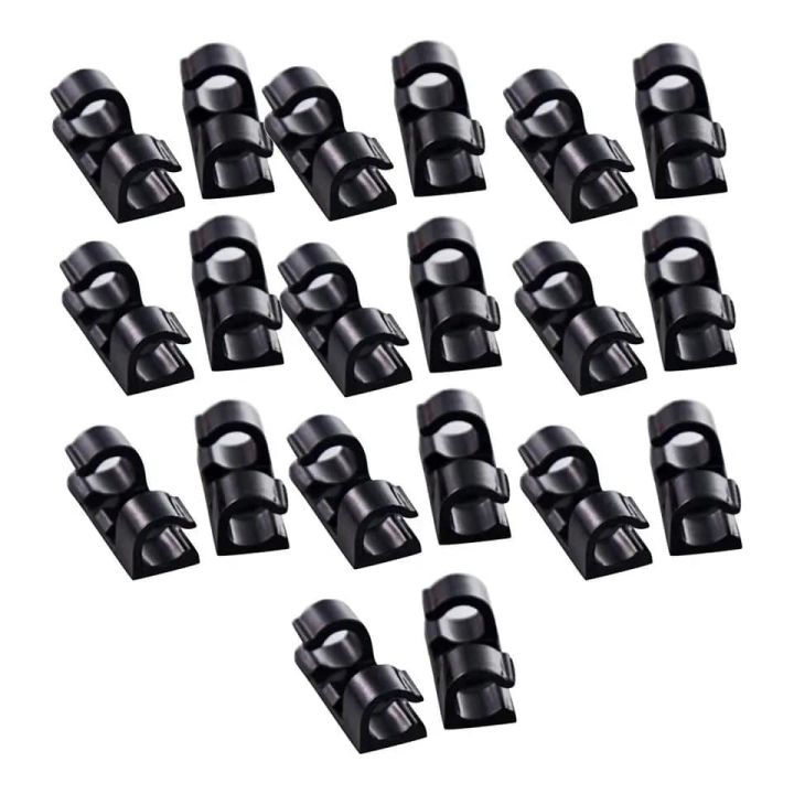 20pcs%20Adhesive%20Data%20Cable%20Charging%20Wire%20Holder%20Clips%20Wall%20Desktop%20Cable%20Organizer%20Peeling%20and%20Mounting,%20-%20Image%205