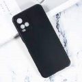 Vivo Y21 Luxury Silicone Back Cover Case with Vibrant Color Border and Camera Protection.