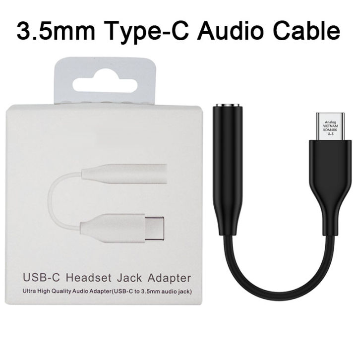 For Samsung USB Type C To Jack Audio Cable Headphone Aux