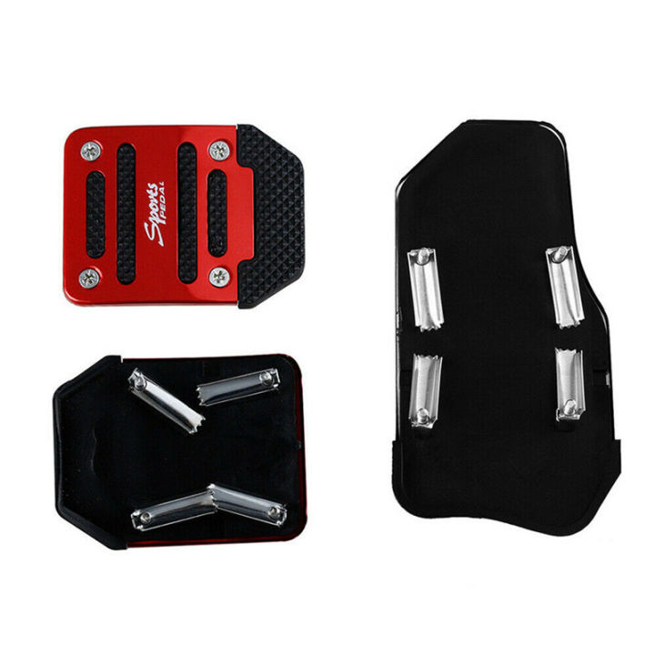 3Pcs%20Red%20Car%20Foot%20Treadle%20Cover%20Pad%20Car%20Pedal%20Cover%20Set%20Auto%20Vehicle%20Non-slip%20Pedal%20Car-styling%20Manual%20Transmission%20Aluminium%20Alloy%20-%20Image%207