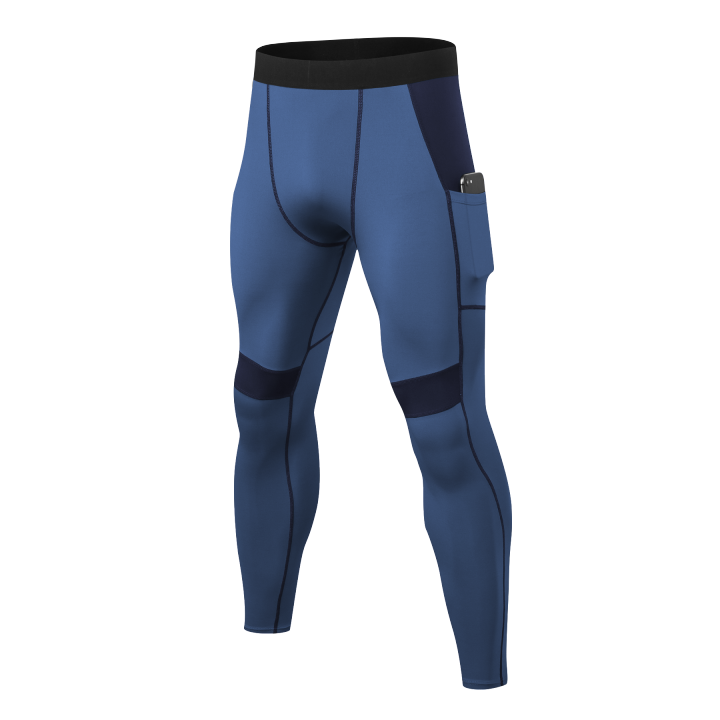 Men's Compression Pants Sports Workout Running Tights Athletic Leggings with Pocket Cool Dry Base Layer for All Season New Style