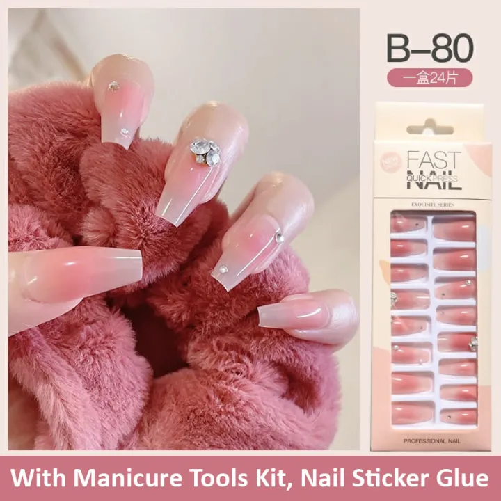 Fast%20Nail%20B%20Series%20Quick%20Press%2024x%20False%20Nail%20Set%20With%20Sticker%20Glue%20-%20Fake%20Nails%20-%20Image%202
