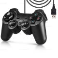 USB Wired Controller For Sony Playstation 3 Double Vibration Shock For PS3 Gamepad Joypad Joystick Controle For PC Game Console.