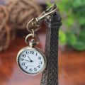 R ze Quartz Movement Keychain Keyring Watch Pocket Watch Round Dial. 