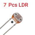 7pcs-Light Dependent Resistors (LDR). 