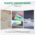 50Packs Small Clear Plastic Storage Containers,Mixed Empty Mini, Case with Lids for Small Items and Other Craft Projects. 