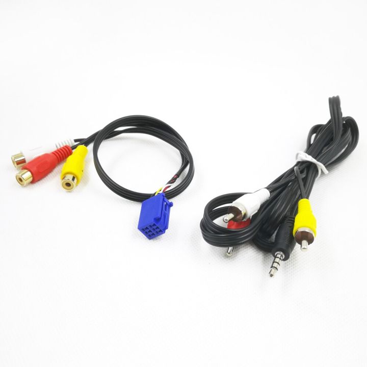 Biurlink%20Car%20RCA%20Adapter%20VTR%20Cable%20For%20Toyota%206%20Pin%20Blue%20AV%20Port%20-%20Image%202