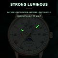 POEDAGAR Luxury Wristwatch For Men Waterproof Luminous Chronograph Date Man Watch Leather Men's Quartz Watches Sports Male Clock.