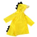 Cute Dinosaur Kids Raincoat Rainwear Outdoor Children's Baby Hooded Raincoat Jacket With Storage Bag, Red, Yellow, S,M,L,XL,XXL.
