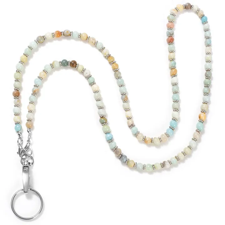 Beaded%20Lanyard%20for%20ID%20Badges%20and%20Keys,%20Cute%20Teacher%20Lanyard,%20Natural%20Stone%20Lanyard%20for%20Women%20Durable%20-%20Image%204