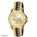 Analog Men'S Luxury Stainless Steel Watch For Men Golden - Watch For Men - Watch - Watch For Men - Watch - ঘড়ি - Watch For Men. 
