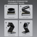 ARMICO 2024 Charging Station for Apple Multiple Devices - 3 in 1 Foldable Magnetic Wireless Charger Dock - Travel Charging Pad for iPhone 15 14 13 12 Pro Max Plus iWatch & Airpods.