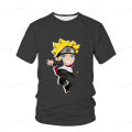 Naruto Boys Girls T-shirt Summer Kids Cartoon Anime T-shirt Kids Oversized T-shirt Harajuku T-shirt Size 3-14T Children's Wear.