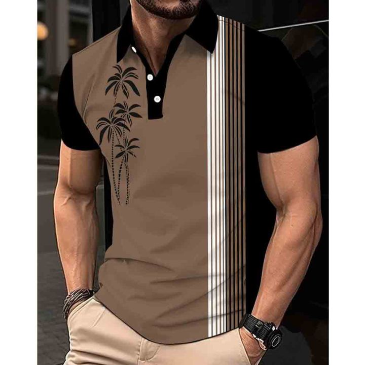 New Summer Luxury Polo Shirt Mens Brand Polo Plus Size T Shirts Stritching Shorts Sleeve Turn-down Collar Business Tee Shirt 5XL