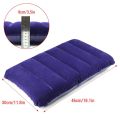 Inflatable Pillow Camping Travel Pillow Squared PVC Flocked Fabric Air Pillow for Camping Hiking.