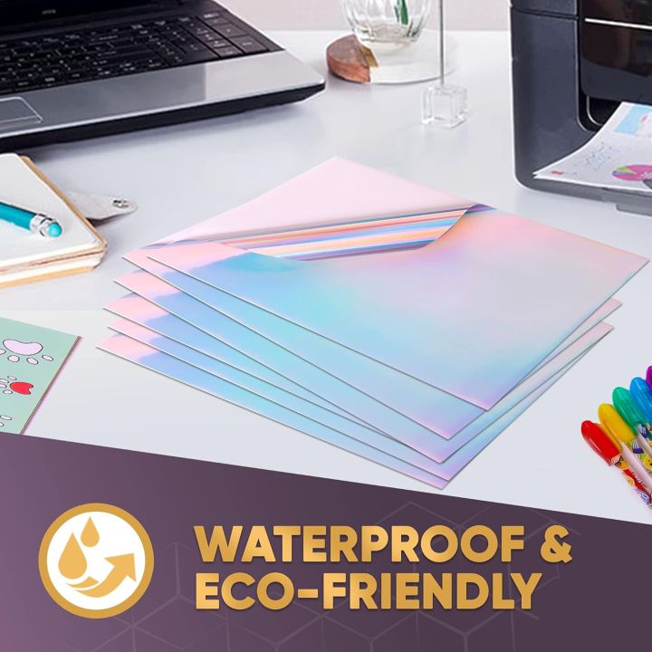 10%20Sheets%20Holographic%20Paper%20A4%20Vinyl%20Sticker%20Printable%20Label%20Self%20Adhesive%20Paper%20Sticker%20Waterproof%20Laser%20Color%20for%20Inkjet%20Print%20-%20Image%207