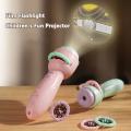 80 Patterns Cartoon Projection Flashlight Early Education Cognition Before Bedtime Story Book Baby Projector Torch Children Toys.