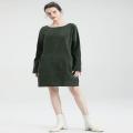 Versatile Tunic dress Fashionable Stylish Oversize Corduroy dress Comfortable With pockets Long sleeve dress for Casual wear dress Autumn/winter fashion Women's fashion Day-to-night outfit.