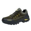 Outdoor breathable sneakers, casual high-top hiking hiking boots, couple shoes, rubber soles, abrasion resistant men's shoes.