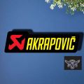 Bike Sticker - AKRAPOVIC branding yellow ( Waterproof & Premium quality)/ Alternative Biker Point.