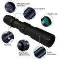 10-300X40 Metal Continuous Zoom Monocular Mobile Phone Scope Tourism High-definition Hunt Telescope Adjustable Camera Outdo L4B3.