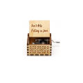 Wooden Classical Music Box Can't Help Falling In Love Music Box Hand Crank Music Box.