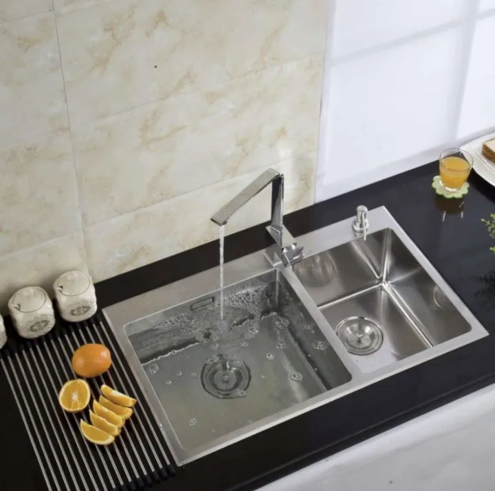 KITCHEN%20SINK%20HANDMADE%20DOUBLE%20BOWL%20ARINO%2032"X18"%20PREMIUM%20-%20Image%203