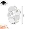 Carat Dangle Earring Round Sheet Circle Ear Buckle Earring. 